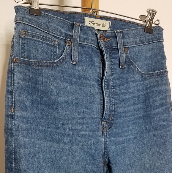 Madewell 11" High-Rise Skinny Jeans in Maricopa Wash Size 25 - Picture 5 of 7